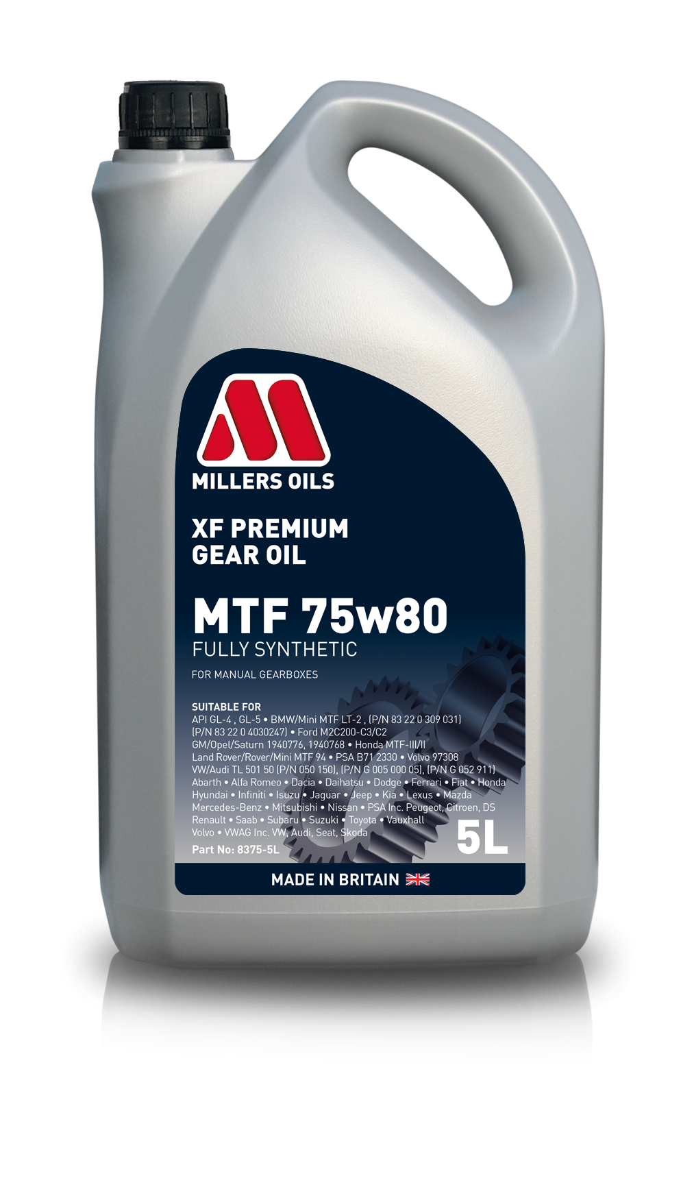 Millers Oils XF Premium MTF 75w80 - Buy Online - Millers Oils Shop